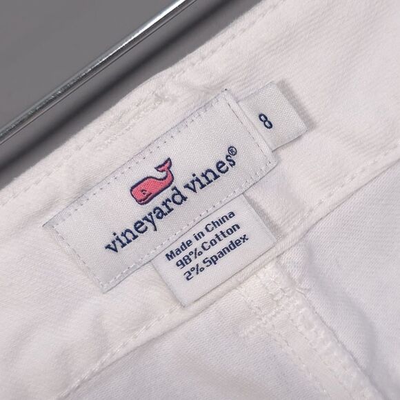 Vineyard Vines Women’s Jeans Size 8 White Stretch Cotton - Picture 2 of 11